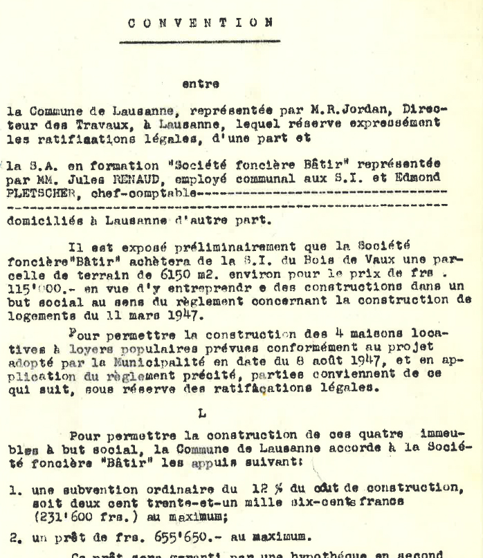 LES ORIGINES: LA RÉGIE IMMOBILIÈRE ANDRÉ LEYVRAZ